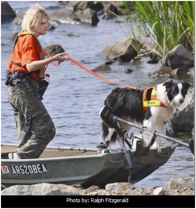 John D and Waugh, on a search and rescue mission.