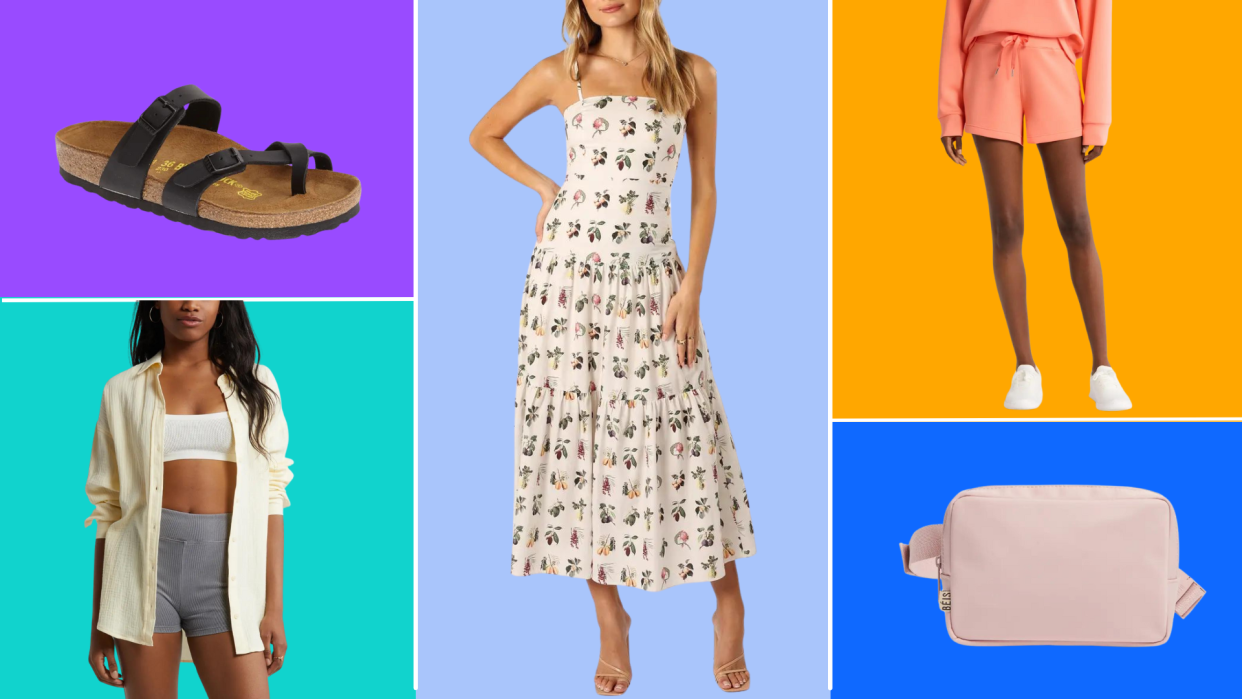 collage with 5 style items from Nordstrom