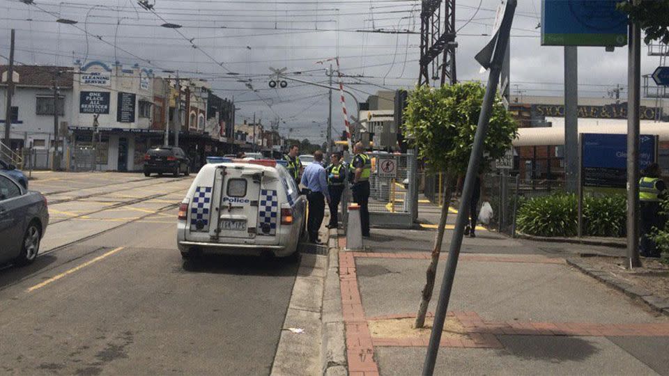 Police arrested a 45-year-old man from Carnegie at the scene. Photo: Facebook