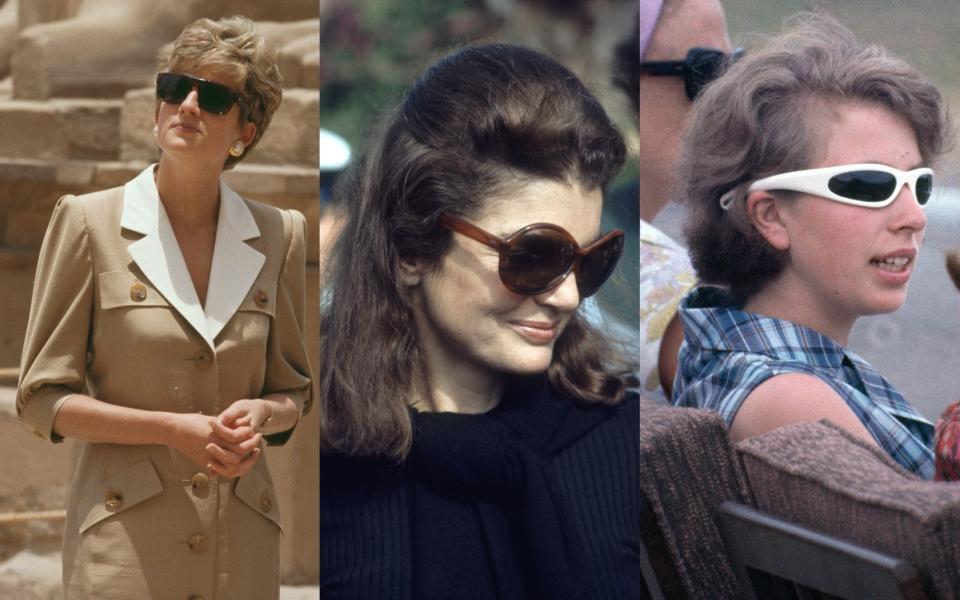 princess diana anne jackie kennedy sunglasses tribes - Getty Images