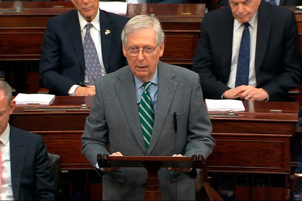 Senate majority leader Mitch McConnell(AP)