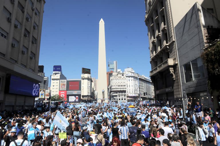 Festejos en la 9 de julio