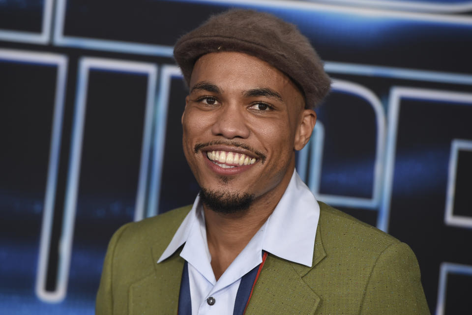 Anderson .Paak arrives at the world premiere of "Spies in Disguise" at the El Capitan Theatre on Wednesday, Dec. 4, 2019, in Los Angeles. (Photo by Jordan Strauss/Invision/AP)