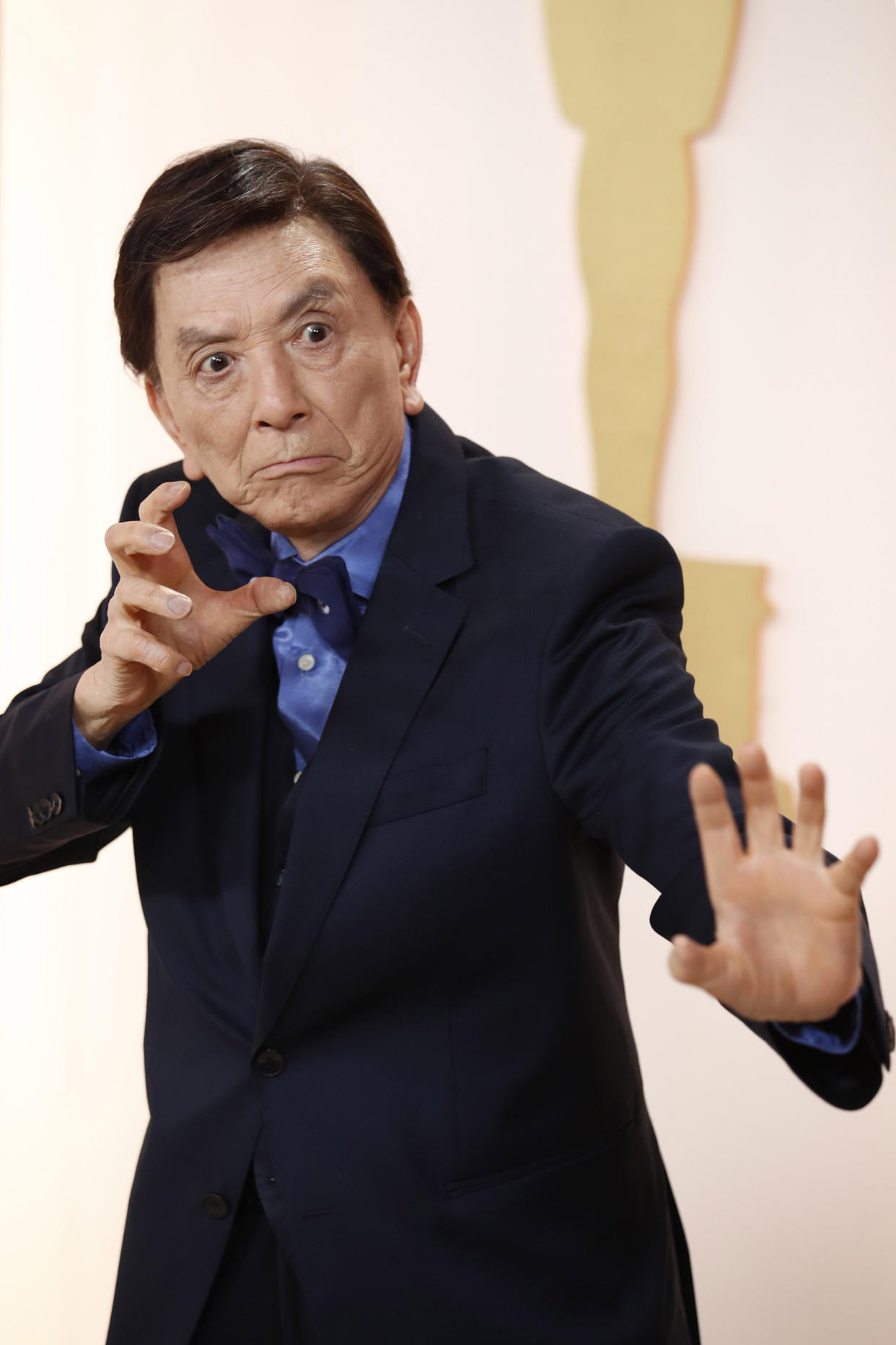 James Hong arrives at the Oscars on Sunday, March 12, 2023 in Los Angeles. (CAROLINE BREHMAN / EPA)