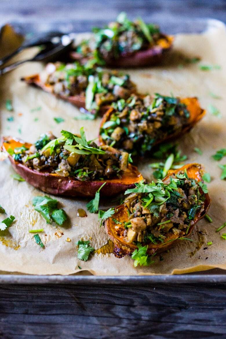 <strong><a href="https://www.feastingathome.com/healthy-moroccan-stuffed-sweet-potatoes/" target="_blank" rel="noopener noreferrer">Moroccan Sweet Potatoes from Feasting At Home</a></strong>