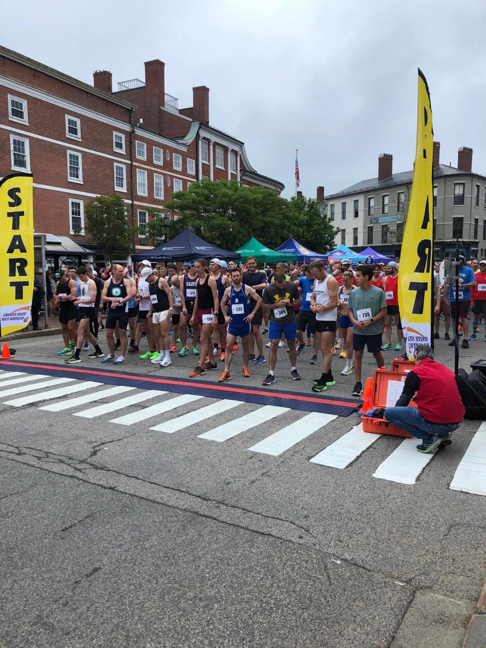 The start line at the 2023 Market Square Day road race.