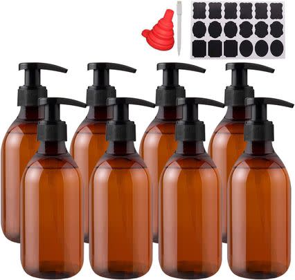 Switch basic soap bottles for amber glass one