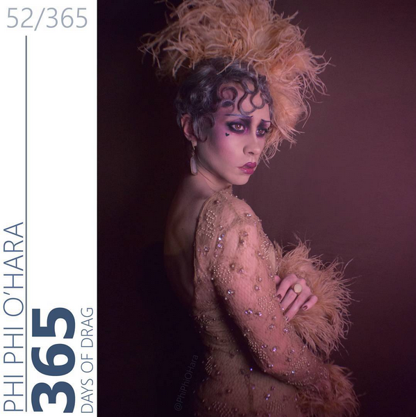 Drag queen creates incredible transformations for 365 day photo challenge