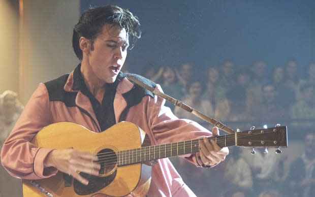 Austin Butler as Elvis Presley in "Elvis"<p>Warner Bros.</p>