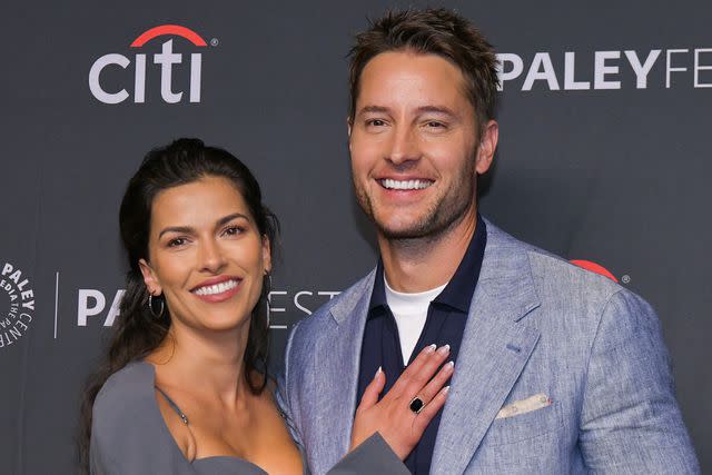 <p>Rodin Eckenroth/FilmMagic</p> Sofia Pernas and Justin Hartley attend the 39th annual PaleyFest LA - "This Is Us" on April 02, 2022 in Hollywood, California.