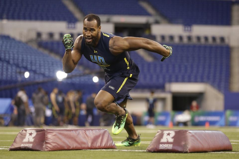 Temple’s Haason Reddick came out of nowhere to develop into a first-round prospect. (AP)