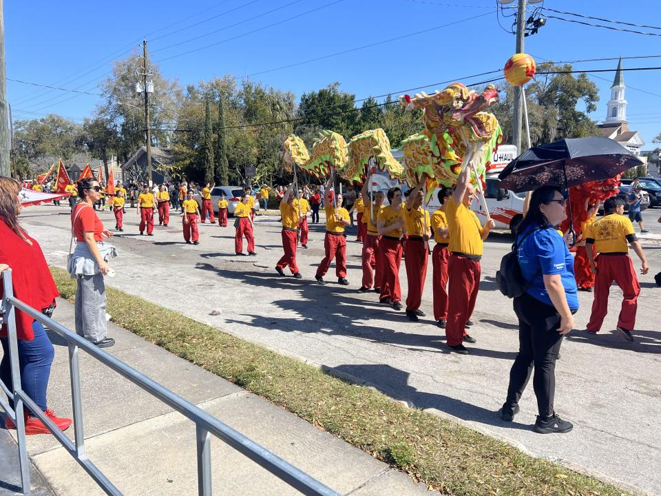 Local Asian organizations, City of Orlando and Orange County officials led the parade to celebrate the Lunar New Year.