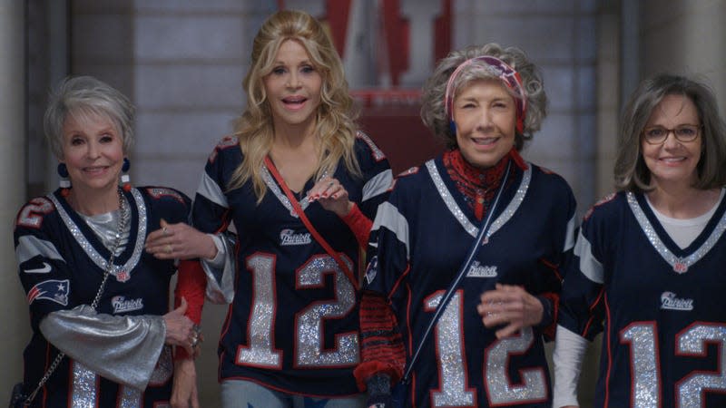 Rita Moreno, Jane Fonda, Lily Tomlin, and Sally Field in 80 For Brady 