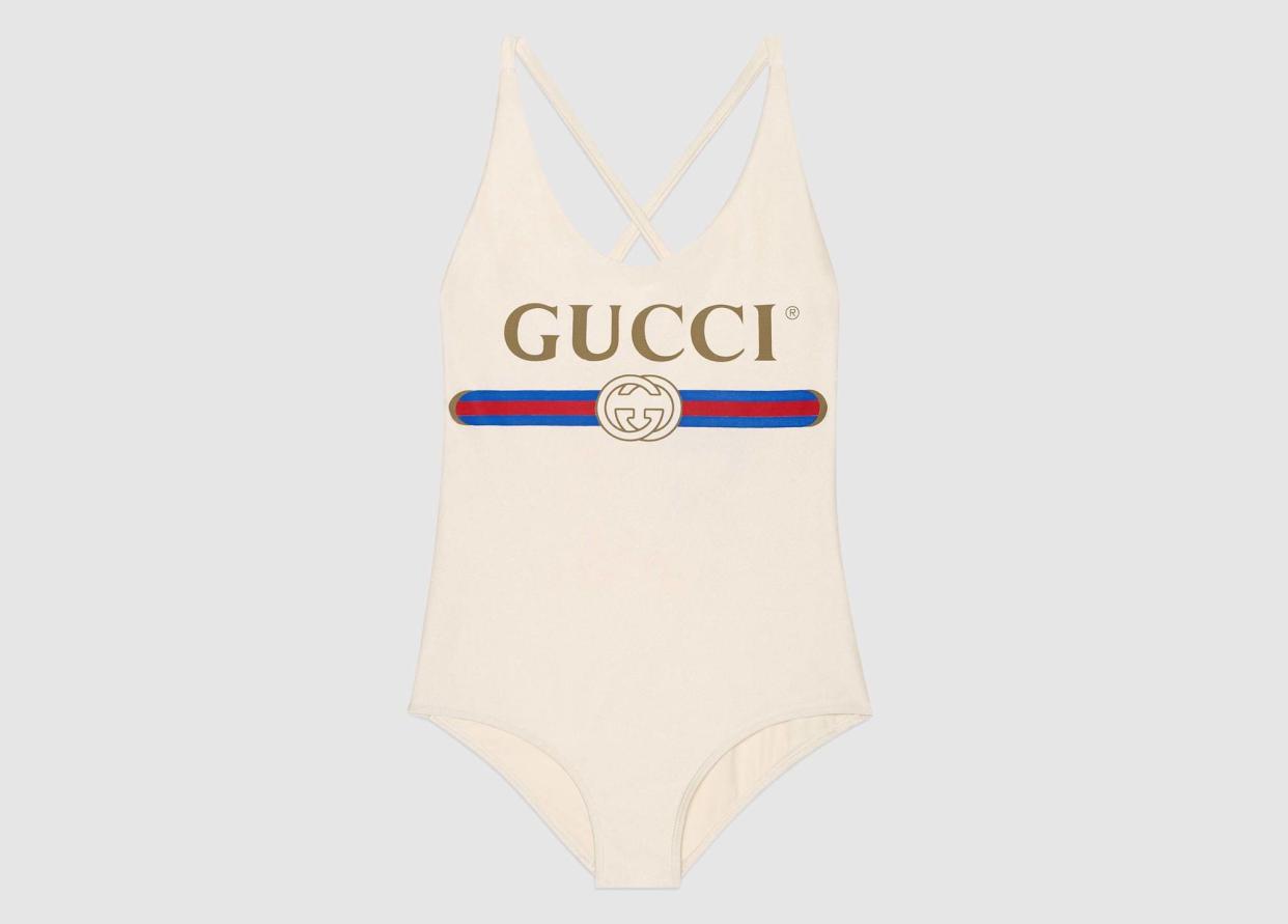 Dieser Badeanzug der Marke Gucci ist derzeit überall ausverkauft. (Bild: Gucci)