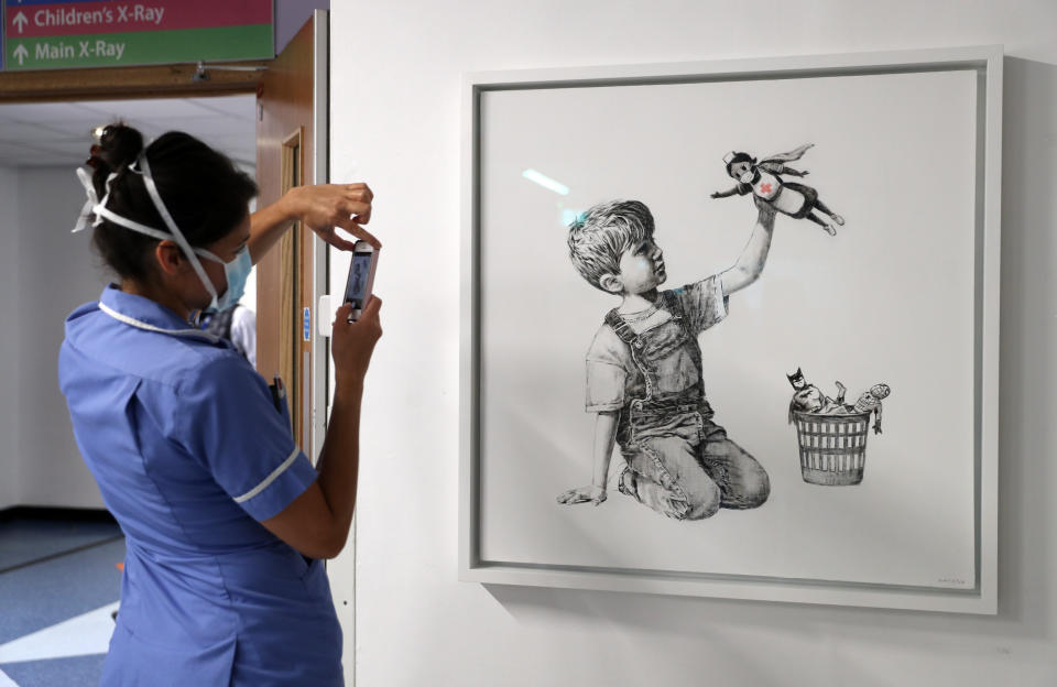 New Banksy artwork pays tribute to NHS heroes