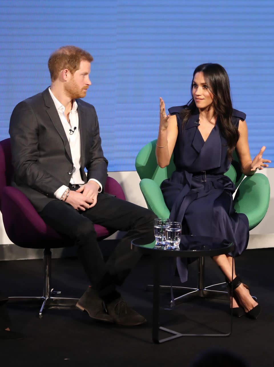 Meghan Markle wore this $2,375 Jason Wu wrap dress. Photo: Getty Images