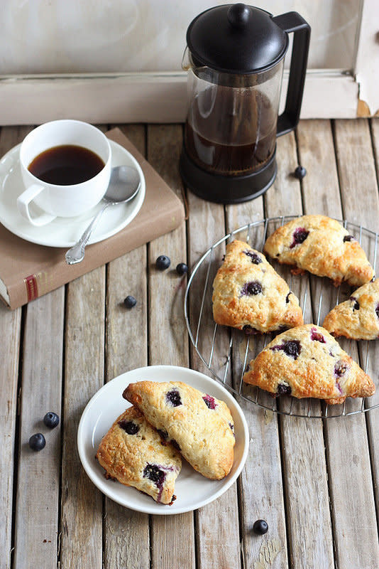 <strong>Get the <a href="http://www.completelydelicious.com/2013/05/blueberry-brie-scones.html" target="_blank">Blueberry Brie Scones recipe</a> from Completely Delicious</strong>