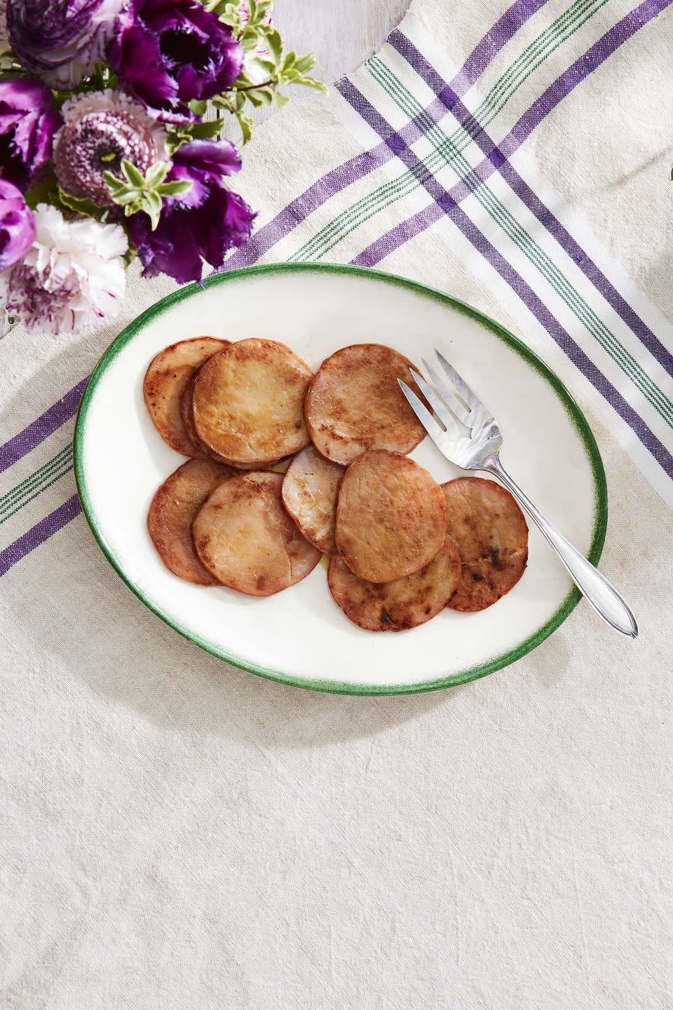 17) Honey Mustard-Glazed Canadian Bacon