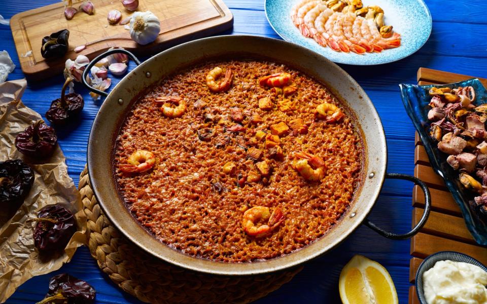 Paella in Alicante, Spanish cuisine