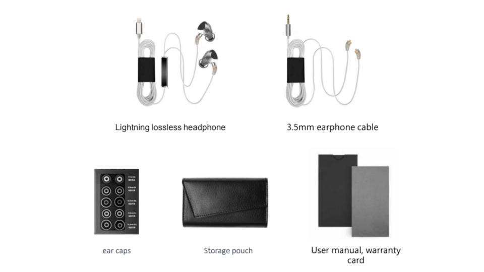 Questyle NHB12 accessories on a white background