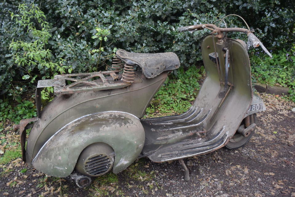 The Vespa scooter has had the same owner since 1955.