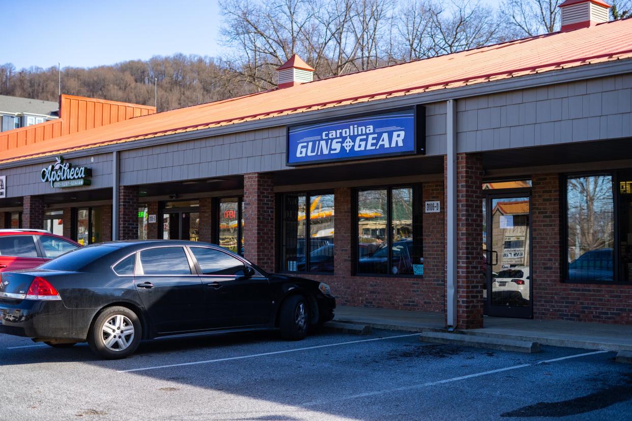 Carolina Guns and Gear on Sweeten Creek was broken into in the early morning of Jan. 7, 2022. So far, two people have been sentenced in U.S. District Court for the crime.