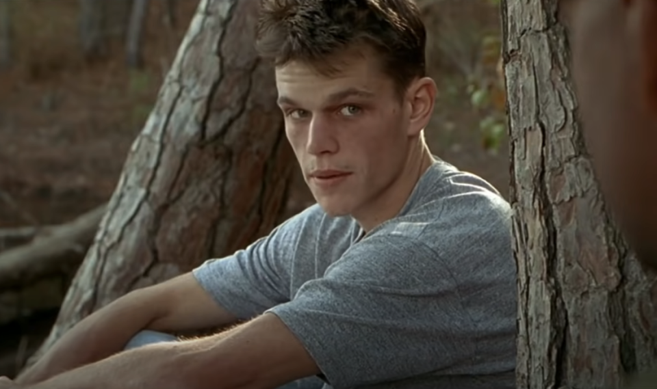 Closeup of Matt Damon in "Courage Under Fire"