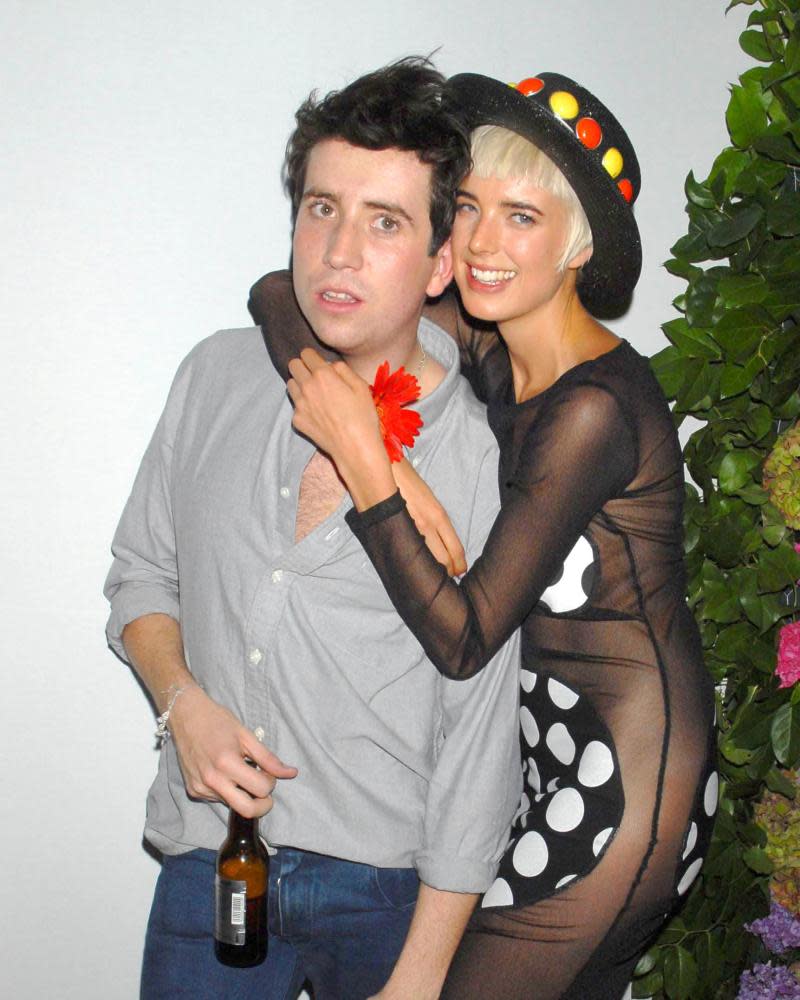 With Agyness Deyn in 2008.