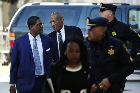 Actor and comedian Bill Cosby arrives for a pre-trial hearing at the Montgomery County Courthouse in Norristown, Pennsylvania, U.S. March 6, 2018. REUTERS/Dominick Reuter