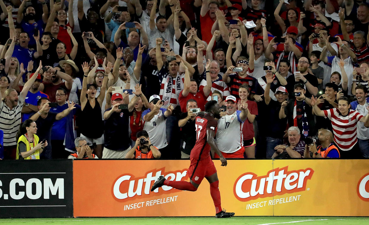 The crowd and stadium in Orlando were raucous all night, and the U.S. gave them plenty to cheer about. (Getty)