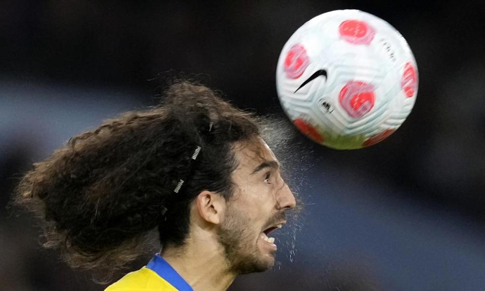 Brighton’s Marc Cucurella in action against Manchester City in April 2022.