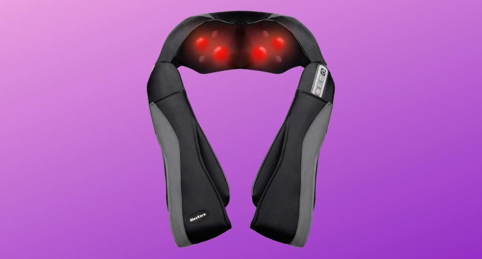 MawKare Shiatsu Back Massager Neck and Shoulder Massagers with Deep Kneading and Heat Massage Therapy 