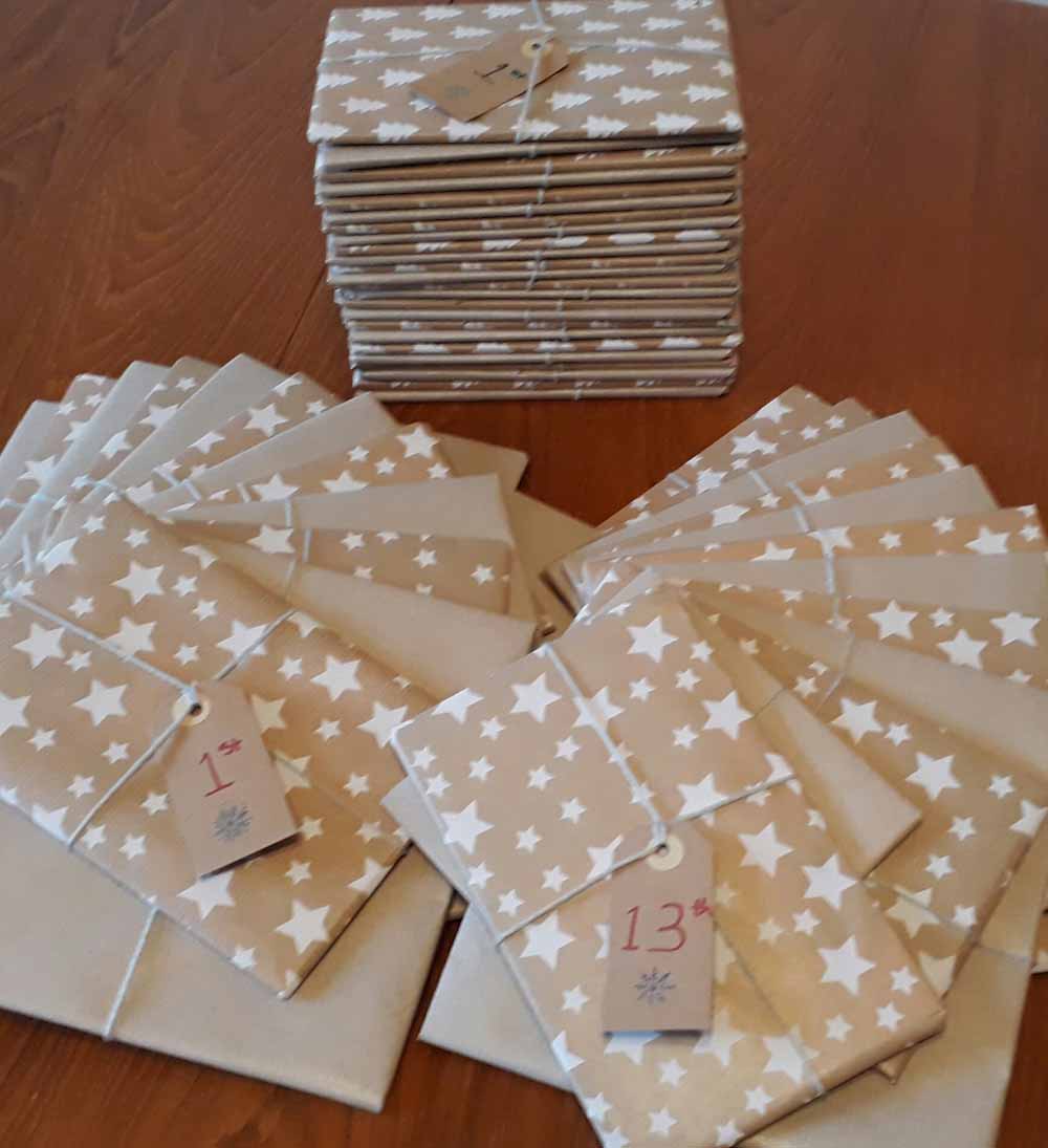 Victoria makes her own recyclable wrapping paper with her family (Collect/PA Real Life).