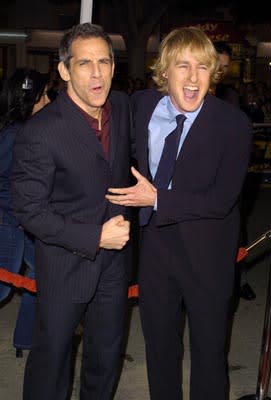 Ben Stiller and Owen Wilson at the LA premiere of Warner Bros.' Starsky & Hutch