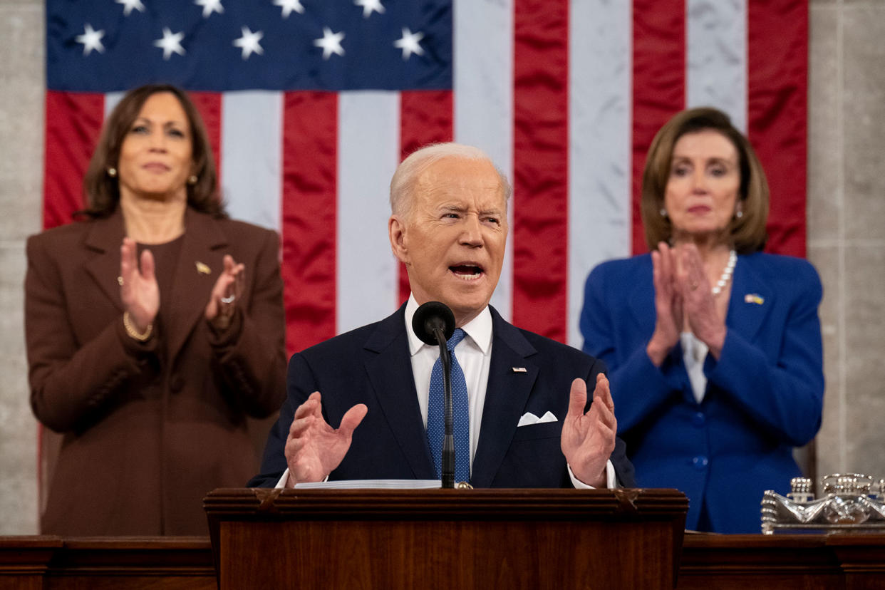 Joe Biden; Kamala Harris; Nancy Pelosi Saul Loeb - Pool/Getty Images