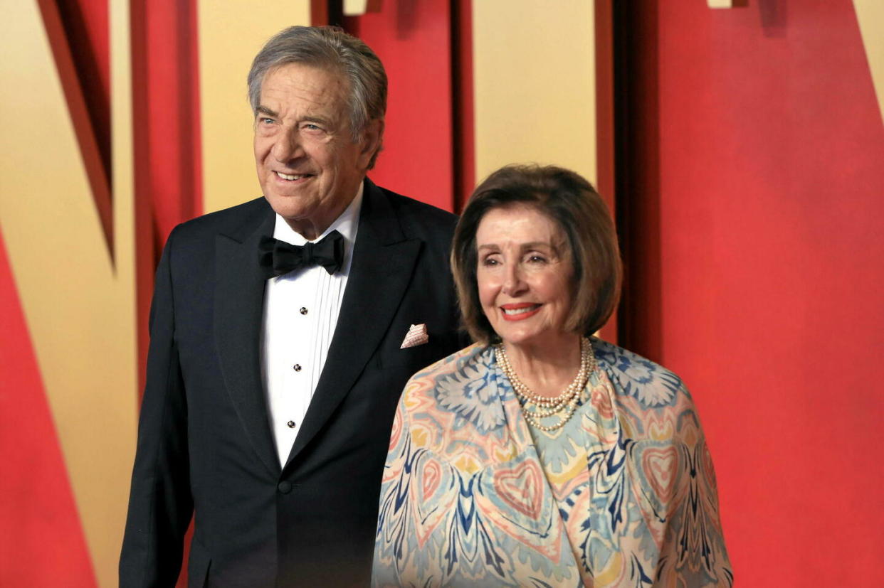 Nancy Pelosi et Paul Pelosi à Beverly Hills (Californie) en mars 2024.  - Credit:Jennifer Bloc/SIPA