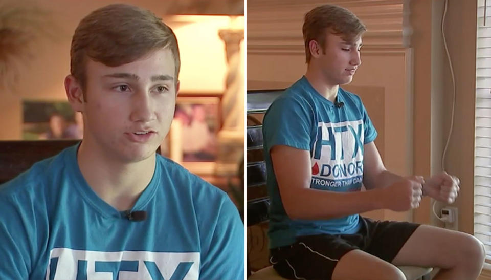 Texas teen Jared Shamburger has contracted a deadly disease after lifting weights at the gym. Source: KTRK