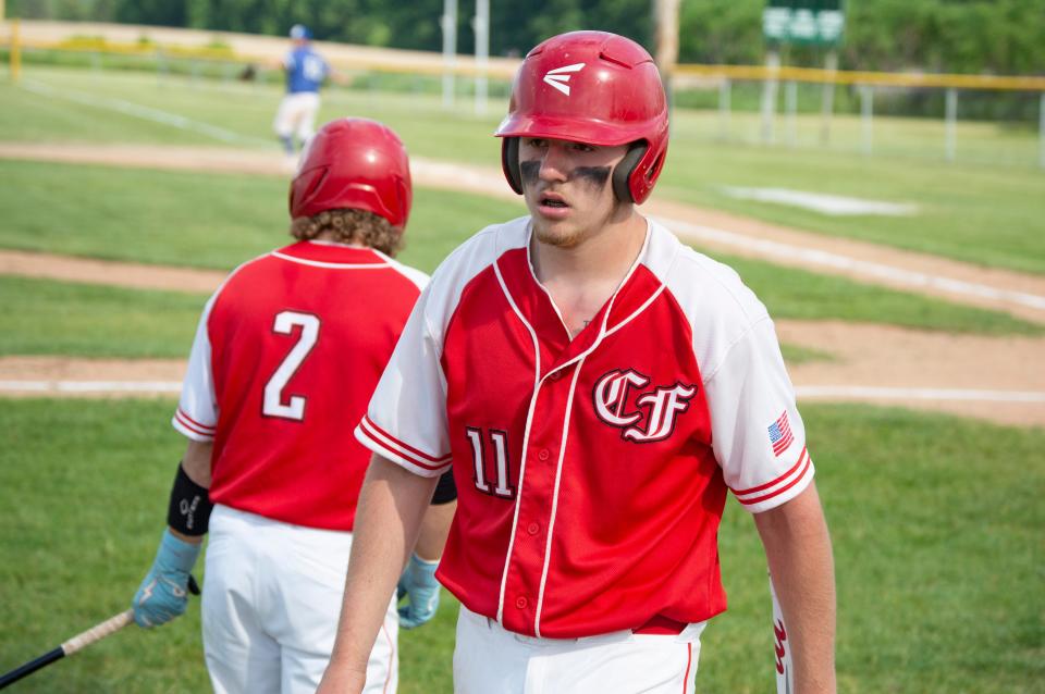 Brayden Miller (11) was a 2023 dream team honoree and returns to the diamond for Camden-Frontier.