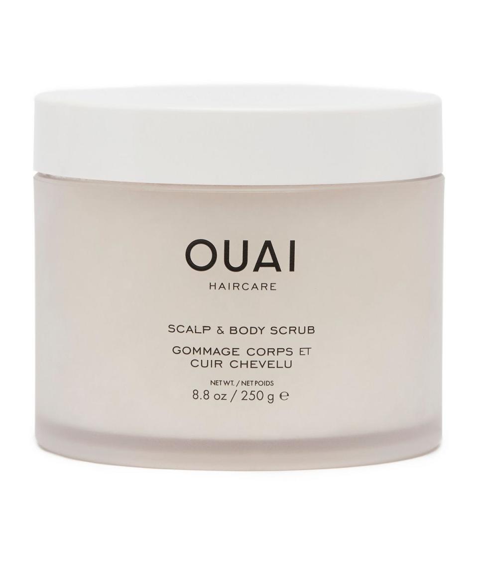 <p><a class="link " href="https://www.net-a-porter.com/en-gb/shop/product/ouai-haircare/scalp-and-body-scrub-250g/1123187" rel="nofollow noopener" target="_blank" data-ylk="slk:SHOP NOW;elm:context_link;itc:0;sec:content-canvas">SHOP NOW</a></p><p>Perfect giving your scalp or your whole body a good old scrub, OUAI's exfoliator describes itself as a 'weekly detox for your hair and skin'. A mix of probiotics and sugar crystals help to balance bacteria levels and slough away dead skin.</p>