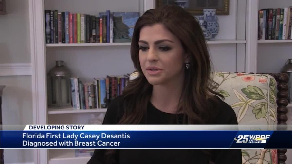 Florida First Lady Casey Desantis Diagnosed With Breast Cancer Video 