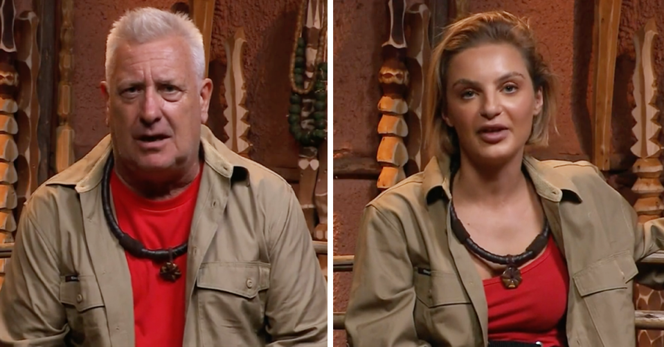 Ian ‘Dicko’ Dickson and Domenica Calarco on I'm A Celebrity.