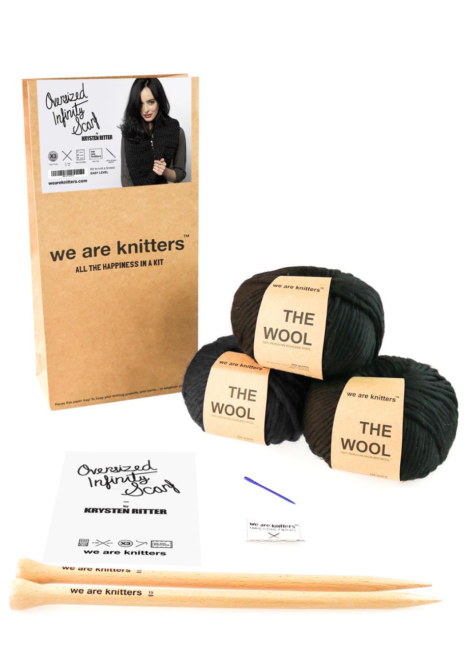 Krysten Ritter Knitting Kit, $167