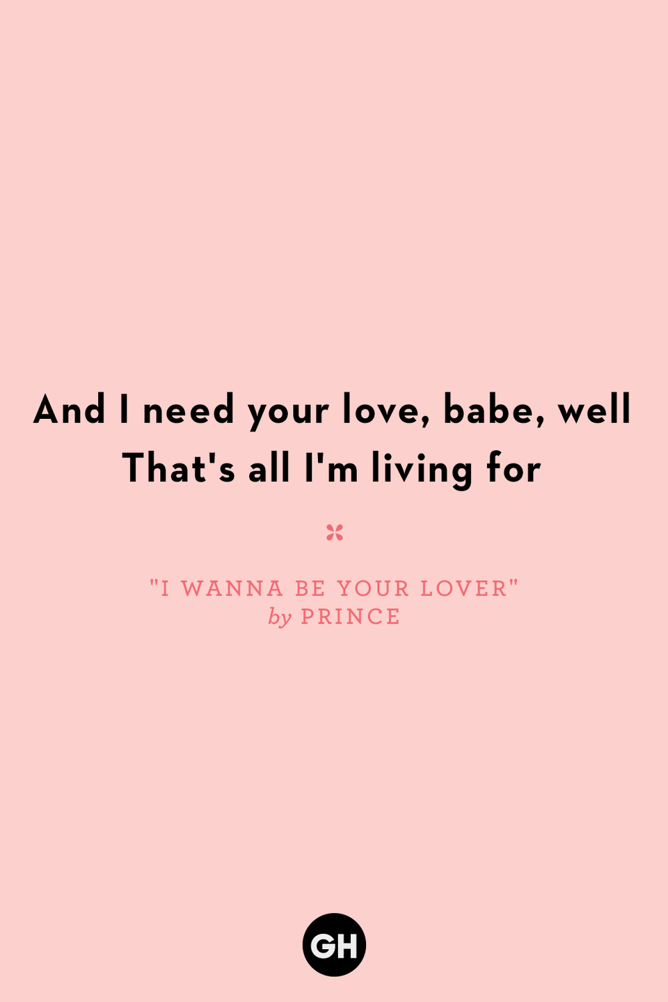 "I Wanna Be Your Lover" by Prince