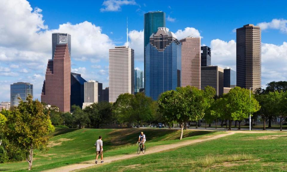 The Houston skyline.