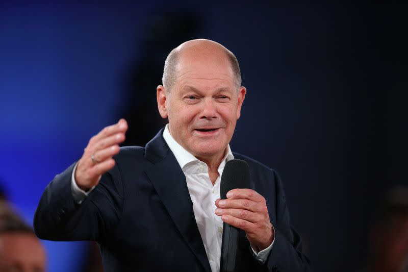 FILE PHOTO: German Chancellor Olaf Scholz holds Chancellor-talks in Gifhorn