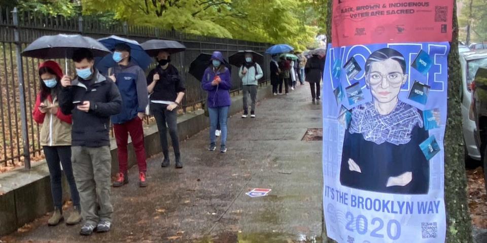 voter line brooklyn early voting