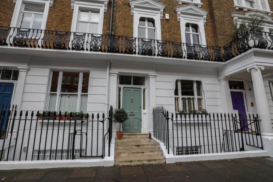London pad: The Chelsea house became the musician's