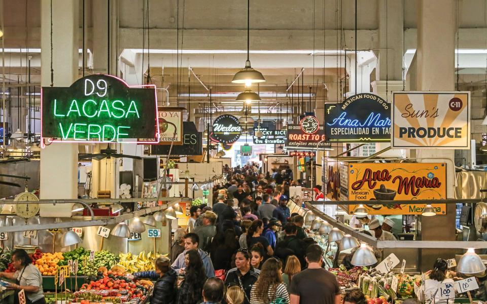 Grand Central Market in Downtown is a foodie haven, Los Angeles