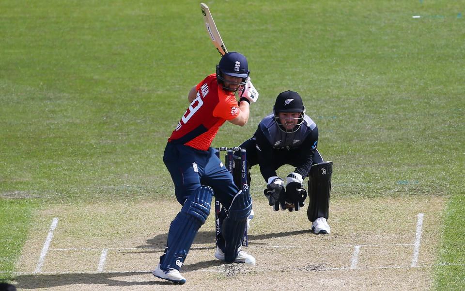 Dawid Malan prepares to slog the ball - GETTY IMAGES