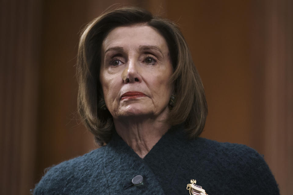 Speaker of the House Nancy Pelosi, D-Calif., attends a health care event at the Capitol in Washington, Wednesday, Dec. 11, 2019. (AP Photo/J. Scott Applewhite)